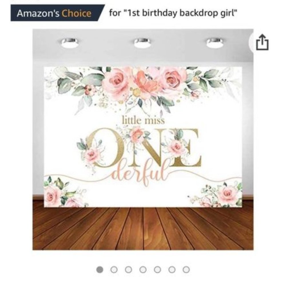 Little Miss Onederful Backdrop